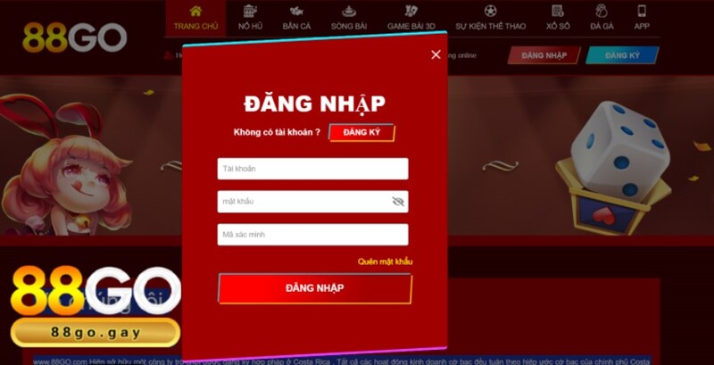 88GO 5 Cổng game 88GO tối ưu hóa quá trình đăng nhập để đảm bảo thuận tiện nhất cho game thủ