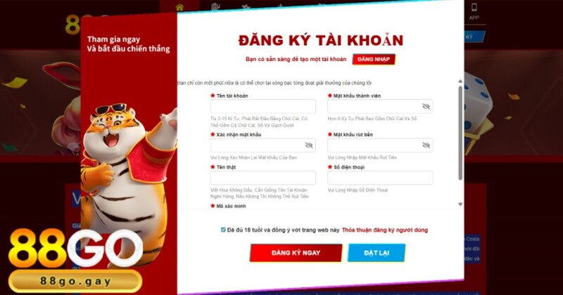 88GO 4 Đăng ký 88GO - Chơi game online thắng lớn
