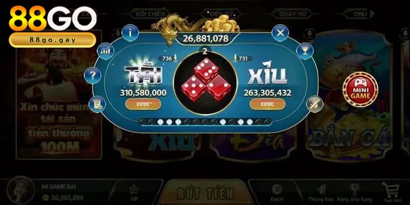 Tài xỉu 88GO: Khám phá luật chơi mini game chi tiết 5 Cược chẵn lẻ hấp dẫn mọi thành viên